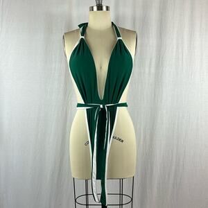 Avanova Amazon One Piece Green & White Bathing Suit